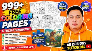 999+ FREE PRINTABLES! Coloring Pages + Crossword Puzzle Generator | Print Pricelist