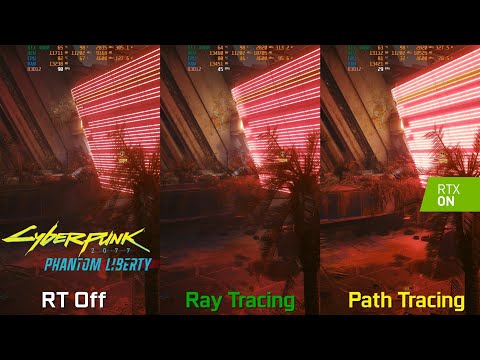 Cyberpunk 2077 Phantom Liberty - Ray Tracing vs Path Tracing On vs Off | RTX 4080 4K DLSS 3.5