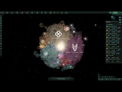 Stellaris 10 Empires timelapse