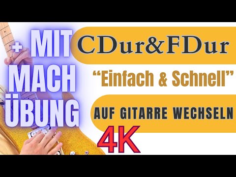 Gitarren Akkorde lernen leicht gemacht! | C Dur und F Dur einfach erklärt & mitspielen