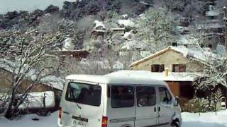 preview picture of video 'Agnarone sous la neige Corse février 2012.MOV'