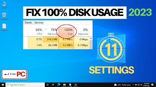 [SOLVED] 100% DISK USAGE Windows 10 FIX 2023