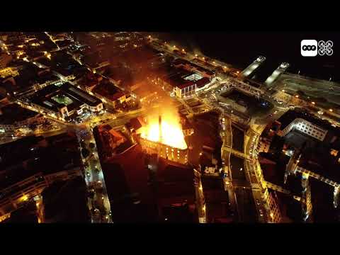 Incêndio antiga Fábrica da Insular  22 Fevereiro 2019  Funchal