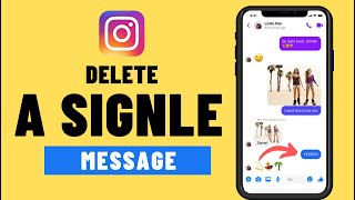 How to Delete a Single Message on instagram✅