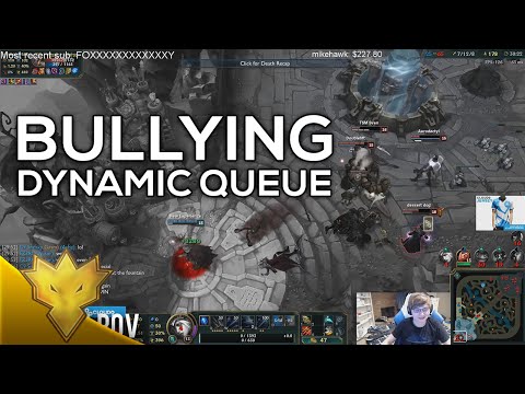 Bjergsen, Doublelift, & Svenskeren Bullying Dynamic Queue - ft. Sneaky & Hauntzer - Funny Moments