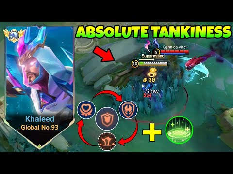 THIS NEW FULL TANK KHALEED ROAM BUILD IS UNSTOPPABLE AGAINST CROWD CONTROL HEROES! (NEW META EMBLEM)