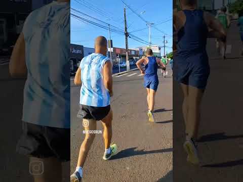 Treino percurso 10 km, em Ivaiporã, Paraná.  Dia 20/3/2024.