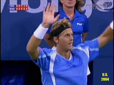Joachim Johansson v Andy Roddick US Open 2004