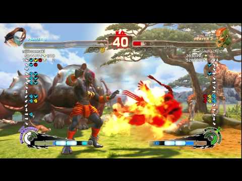 SSF4 AE Ver. 2012: nijiiroemaki [Claw] vs. tomihachi [Dhalsim] - PSN Ranked Match