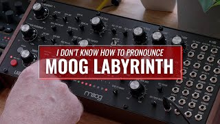 Video thumbnail for Moog Labyrinth - Demo and Review by Red Means Recording