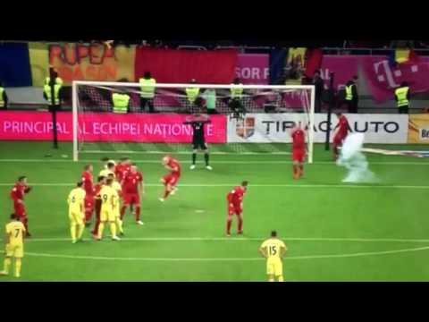 SHOCKING!! Robert Lewandowski gets hit by a FIRE CRACKER Poland vs Romania 3-0