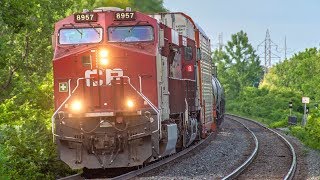 4K - Quebec Railfanning! Freight and Passenger Train Action around Montreal