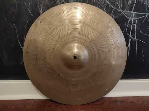 Vintage 1950s A Avedis Zildjian 20" Small Stamp Ride Cymbal 1885g image 10