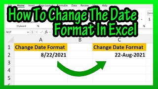 How To Change The Date Format In Excel Explained