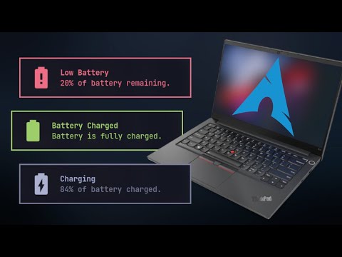 How To Get Battery Notifications on Arch Linux