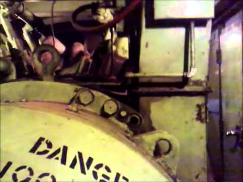 ALCO 251B Running. Engine Room Walk Around