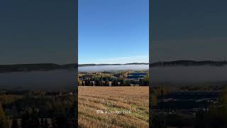 Sea of clouds at Lahaugmoen in Norway on 14th October 2026