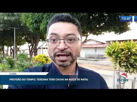 Teresina terá chuva na noite de natal 24 12 2020