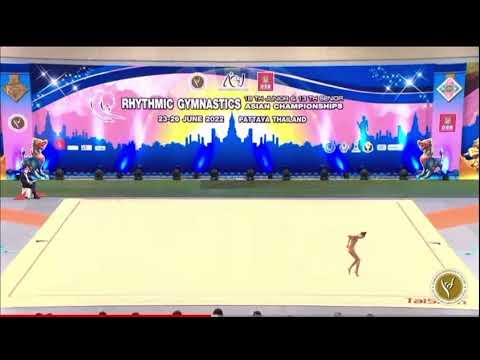 Бадыкеева Асема Чемпионат Азии 2022 по художественной гимнастике