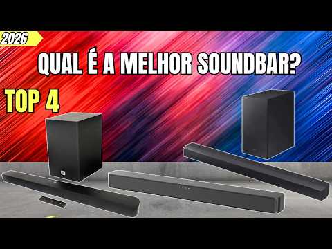 4 MELHORES SOUNDBARS em 2026! Philips, JBL, LG e Samsung | QUAL COMPRAR?