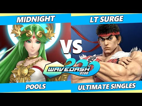 Wavedash 2022 - Midnight (Palutena) Vs. Lt. Surge (Ryu) SSBU Ultimate Tournament