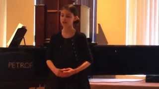 Hailey (age 11) singing The Owls by P. Jenkyns