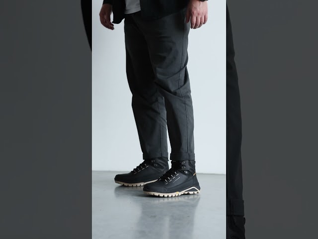 Чоботи жіночі шкіряні байка хутро 592641 Чорний Черевики чоловічі шкіра хутро 592511 Чорні