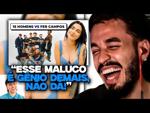 15 HOMENS VS FERNANDA CAMPOS -  PEIXE | REACT DO STAG ft. Ludgero