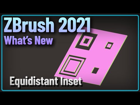 047 ZBrush 2021 ZModeler Inset Equidistant Options