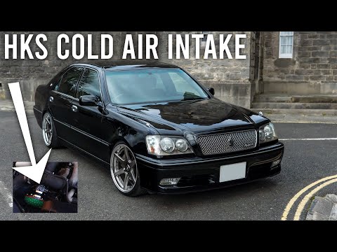 Toyota Crown JZS171 - HKS Super Flow intake install and sound