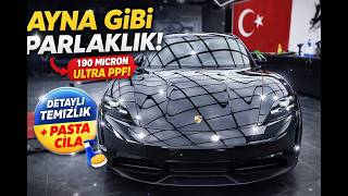 BU PORSCHE  ÇİZİLMEZ YAPTIK! 😳 Taycan PPF Kaplama