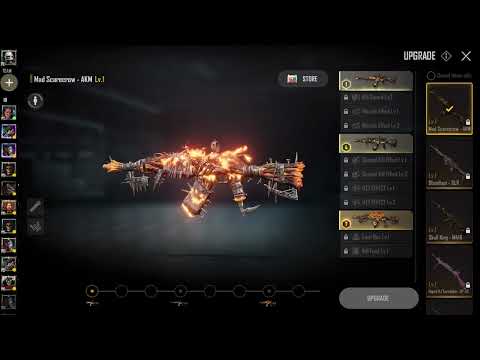 Scarecrow AKM Max Upgradable Gun lab skin legendary better than a mythic | Pubg New State