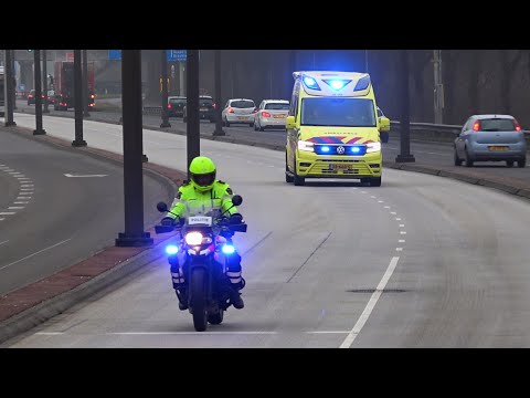 [Spoedbegeleiding & Luchthoorn] A1, Otaris CR Ambulance 02-143 Leeuwarden naar het UMCG
