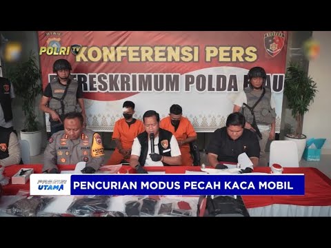 JATANRAS POLDA RIAU TANGKAP PELAKU PECAH KACA MOBIL DI PEKANBARU