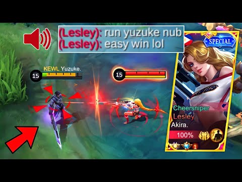 YUZUKE VS TOP GLOBAL LESLEY TRASHTALKER! | WHO WILL WIN? | (INTENSE SATISFYING MATCH!🔥)