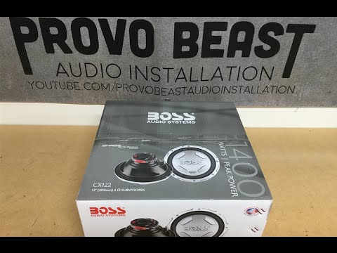 Boss 12" Subwoofer Unboxing CX122