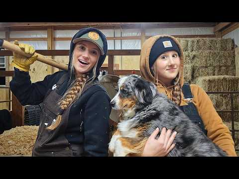 Our Night Routine As 17-and-15 Year old Farmers | PREPARING for 22° Degree Weather ❄️