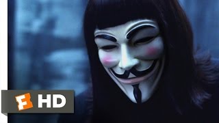 V for Vendetta (2005) - V&#39;s Vengeful Visit Scene (4/8) | Movieclips