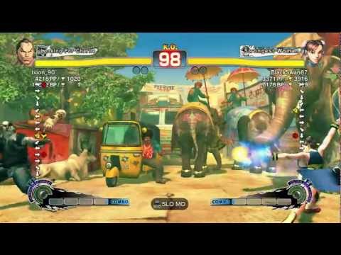 SSF4 AE: Ixion_90 (Dan) vs BlackSwan87 (Chun-Li)