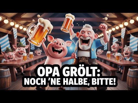 Opa grölt: Noch ne Halbe, bitte! Party Schlager Musik