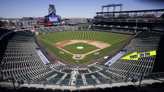 Coors Field 1st Game in History~Best Seats in the House behind Dugout