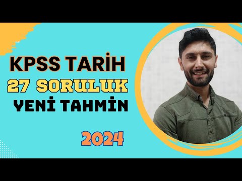 KPSS Tarih Yeni Tahmin 2024 - KPSS Lisans-Önlisans #kpss #kpss2024