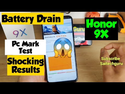 Honor 9x battery drain test pc mark benchmark