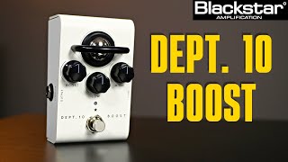 Video thumbnail for A Tube Based Boost Pedal - Blackstar Dept. 10 Boost Demo by SRGuitar