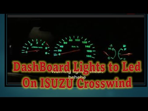 Led Dashboard and AC Panel Lights Replacement on ISUZU Crosswind