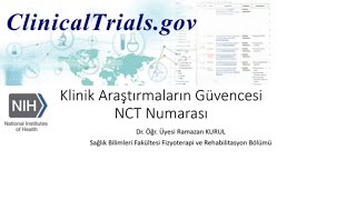 Klinik Araştırmaların Güvencesi  NCT numarası