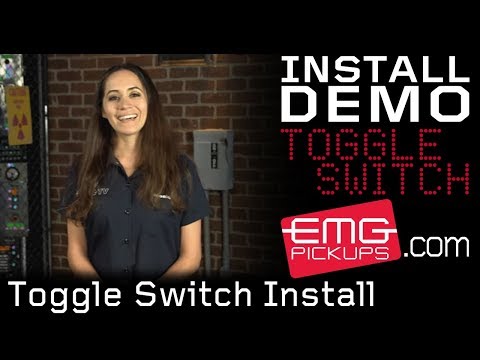 New EMG Solderless Toggle switch Install with Monique