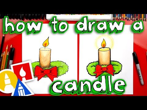 How To Draw A Christmas Candle