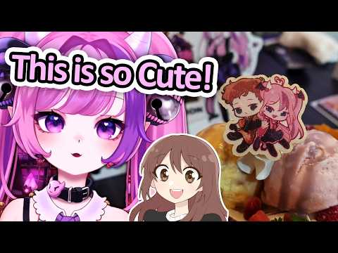 Ironmouse Reacts to Emirichu Visiting the Monke and Mousey Collab Café