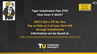 Paying Your Bill at TU (Bursar's Office)